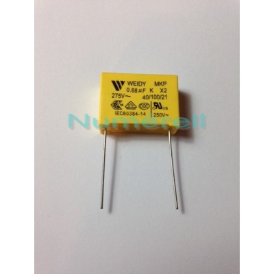 Condensateur X2  0.68µF (MF) 275 VAC