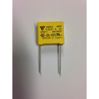 Condensateur X2 0.33µF 275VAC 