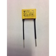 Condensateur X2 - 100NF - 275/310 VAC -  pattes gainées Pas de 15mm 